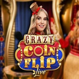 Crazy Coin Flip logo by Evolution at Pribet CasinoCrazy Coin Flip