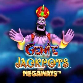 Logo of Genie Jackpots Megaways from Blueprint Gaming at Pribet Casino