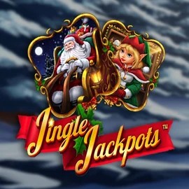Jingle Jackpots slot logo by Dragon Gaming at Pribet Casino