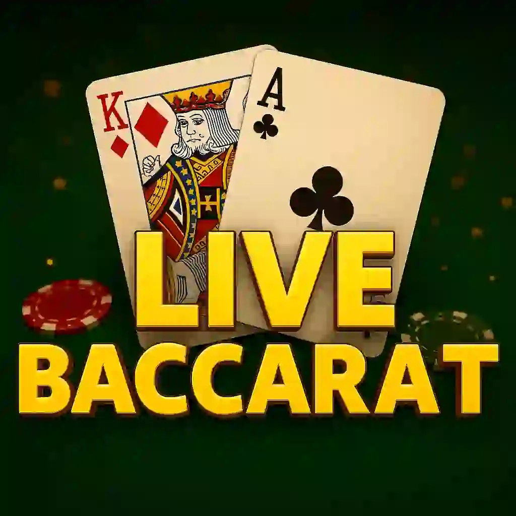 Official Live Casino logo: Live Baccarat by Evolution at Pribet Casino