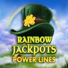 Rainbow Jackpots Power Lines online game logo by Red Tiger Gaming on pribetcasinos.eu
