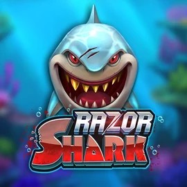 Razor Shark slot logo by Push Gaming at Pribet CasinoRazor Shark
